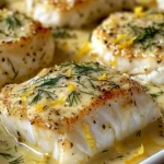 Cabillaud au Four à la Moutarde et Crème Citronnée