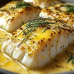 Cabillaud au Four à la Moutarde et Crème Citronnée : Un Plat Léger et Savoureux