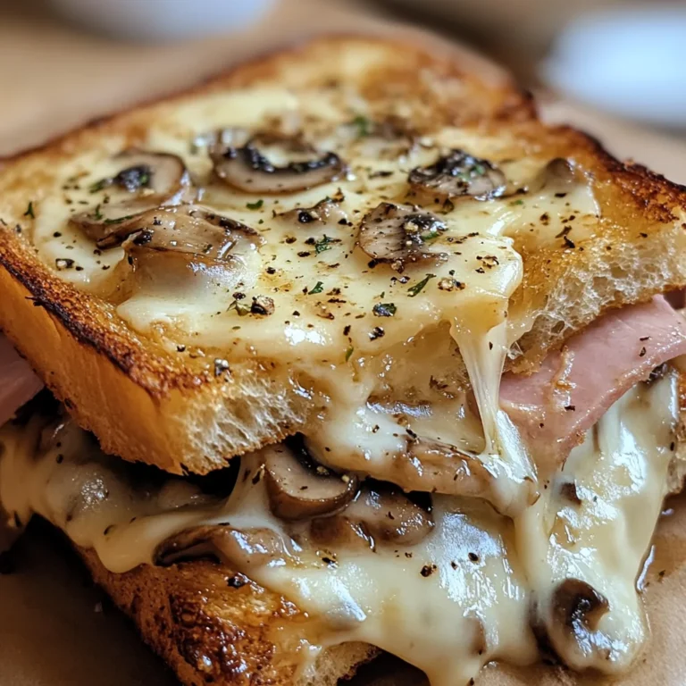 Croque-Monsieur Gourmand aux Champignons