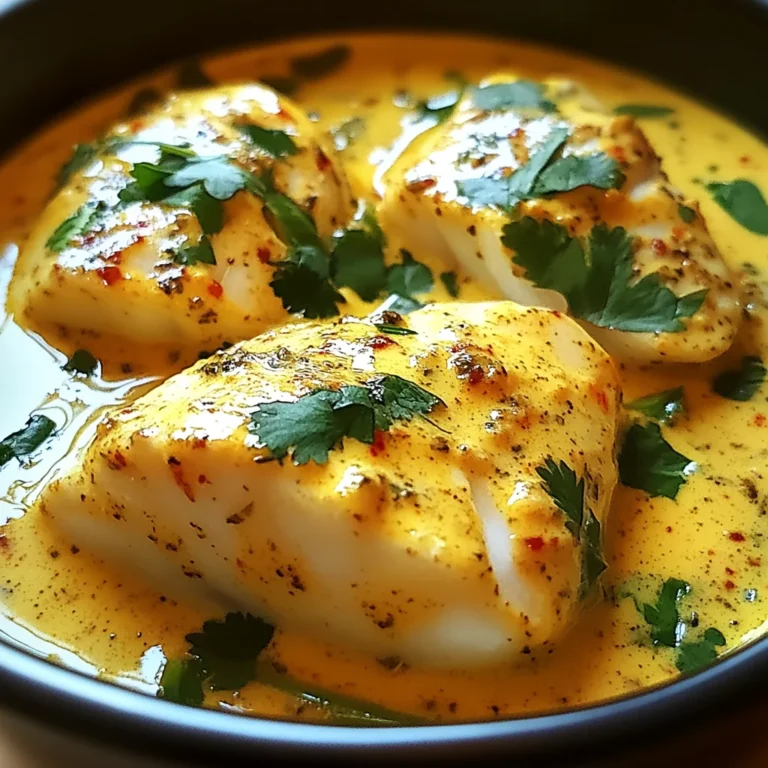 Curry de Poisson Blanc au Lait de Coco