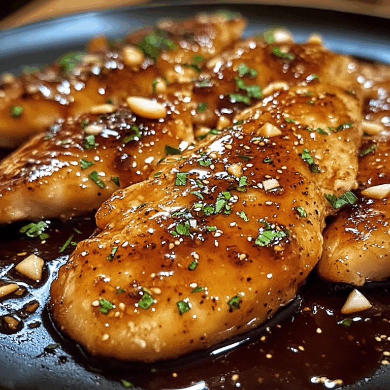 Escalopes de Poulet Caramélisées à l'Ail, Miel et Sauce Soja : Un Délice Sucré-Salé