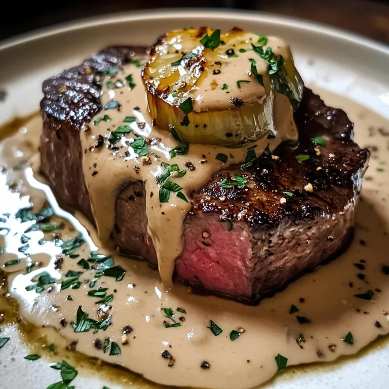 Filet de Bœuf à la Crème aux Échalotes