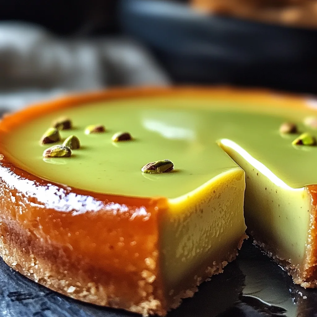 Flan Pistache Maison : Une Douceur Crémeuse à Déguster Sans Modération