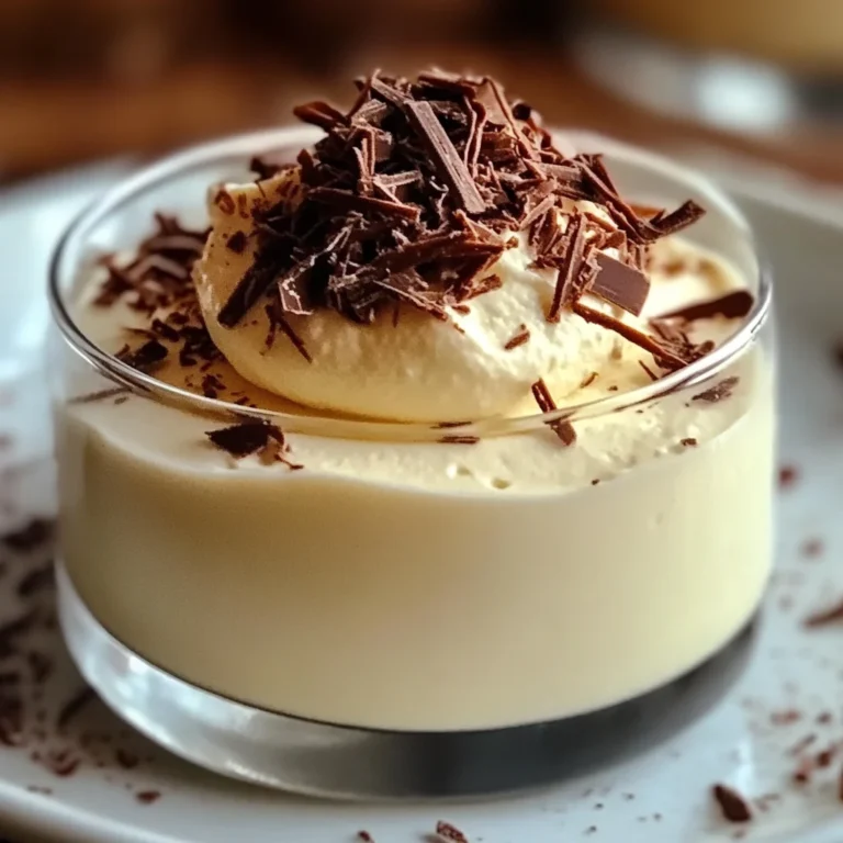 Mousse au Chocolat Blanc et Mascarpone