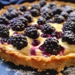 Tarte briochée aux mûres et à la crème d'amandes