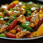 Wok de Poulet aux Poivrons