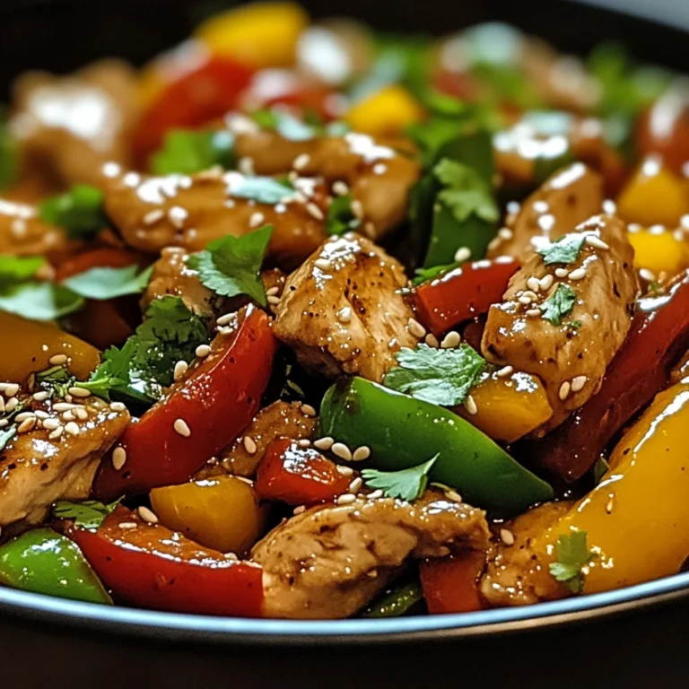 Wok de Poulet aux Poivrons