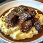 Bœuf Braisé en Sauce avec Purée Maison