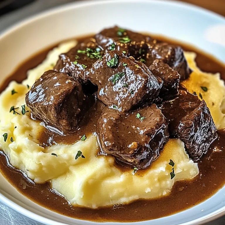 Bœuf Braisé en Sauce avec Purée Maison