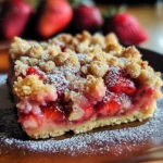Carrés aux fraises gourmands