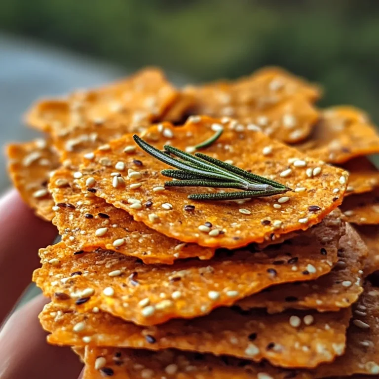 Crackers de patate douce, romarin et avoine