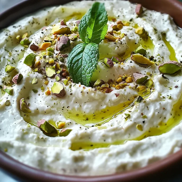 Crème de feta à la menthe et pistache