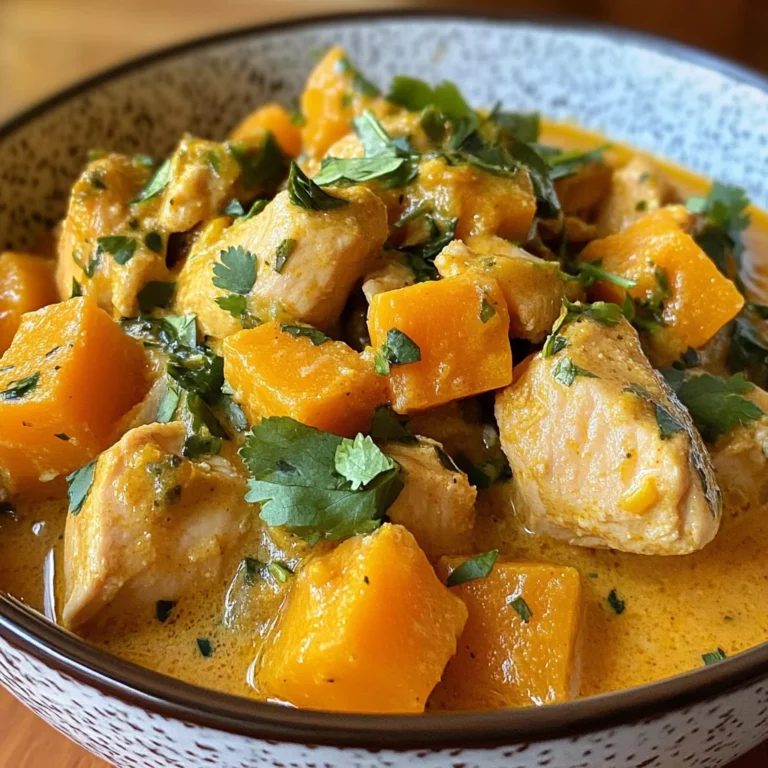 Curry onctueux de poulet et butternut
