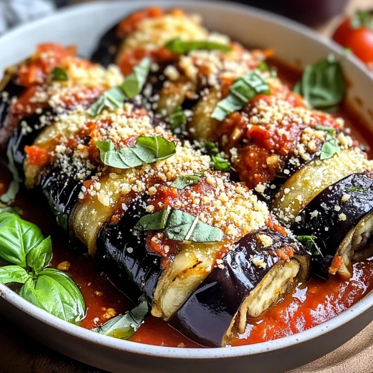 Involtini d'aubergines à la ricotta