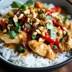 Poulet thaï sauce cacahuète