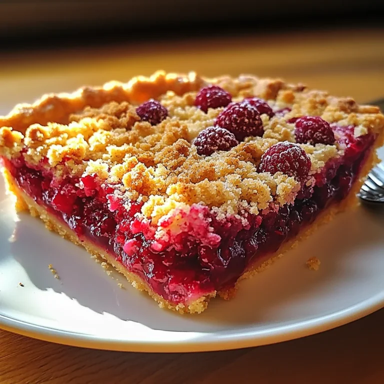 Tarte Crumble aux Framboises