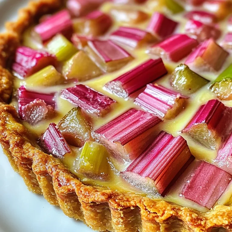 Tarte rhubarbe facile rapide