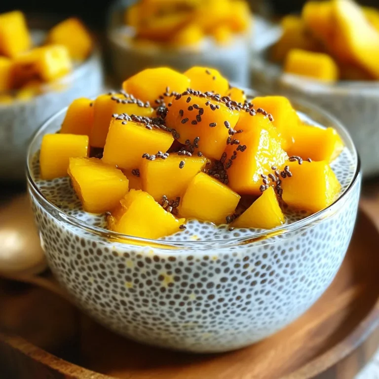 Chia coco mangue petit déj