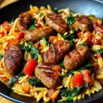 Poêlée Saucisse et Orzo