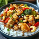 Poulet aux noix de cajou savoureux