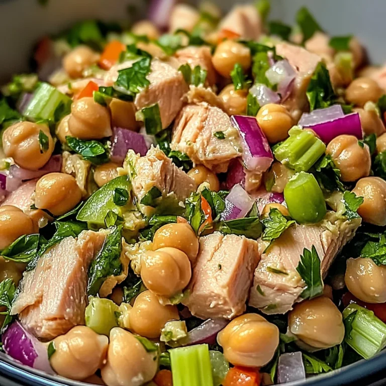 Salade rapide pois chiches thon